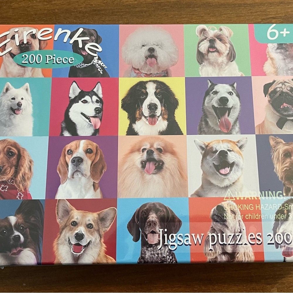 Dog NWT- Adorable 200 Piece Jigsaw Puzzle 
New, Never Opened Cellophane Wrapped